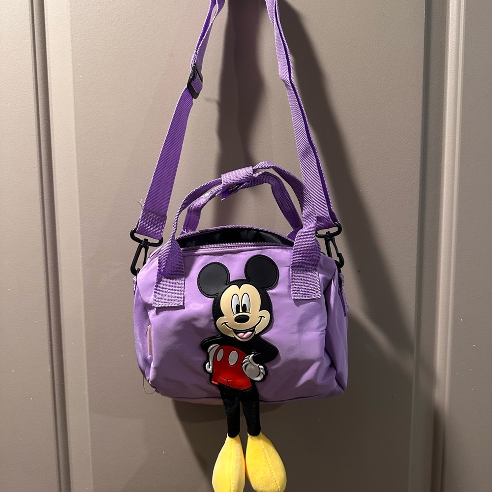 Unbranded Mickey Mouse Purple Shoulder Bag
